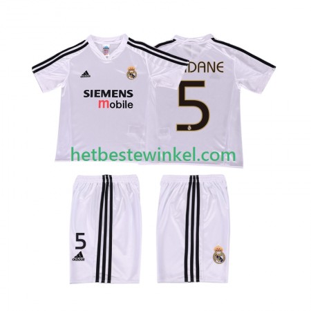 Real Madrid ZIDANE 5 2004 20025 Voetbalshirts Retro Kind Thuis